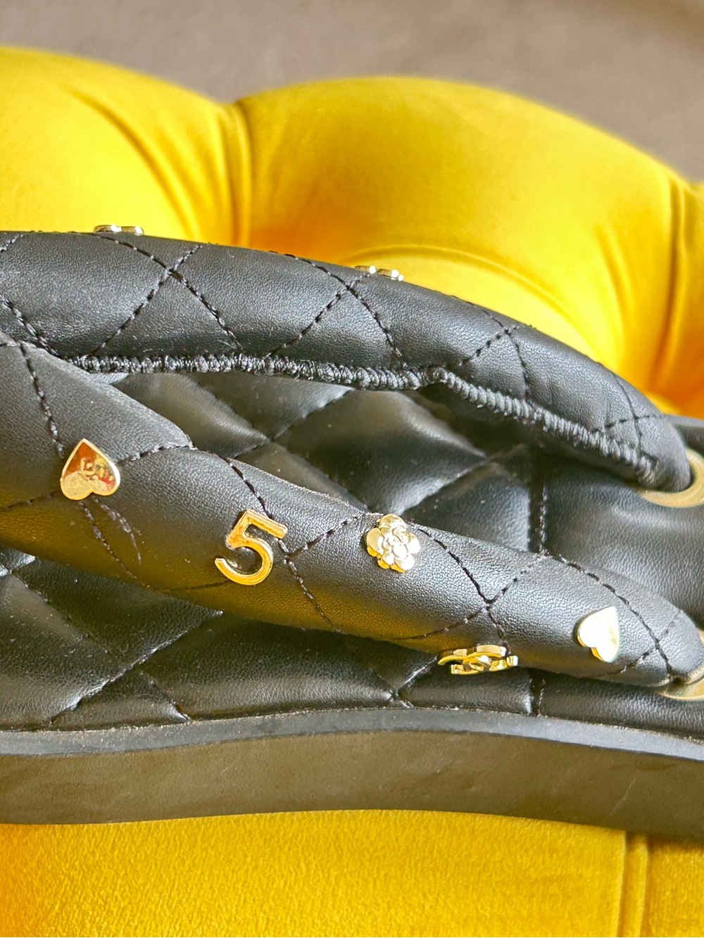 SOLD.  SOLD.  SOLD. 
Chanel Leather Flip Flops - Picture 6 of 9